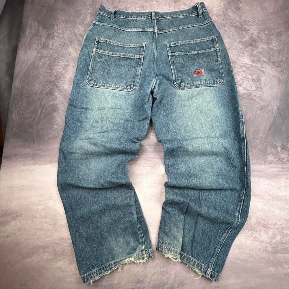 Light‎ Wash Asian Brand Blue Jeans Classic Early 2000s Casual Y2K Vintage Denim
